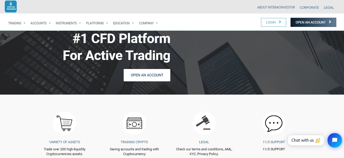 Interact Investor Homepage