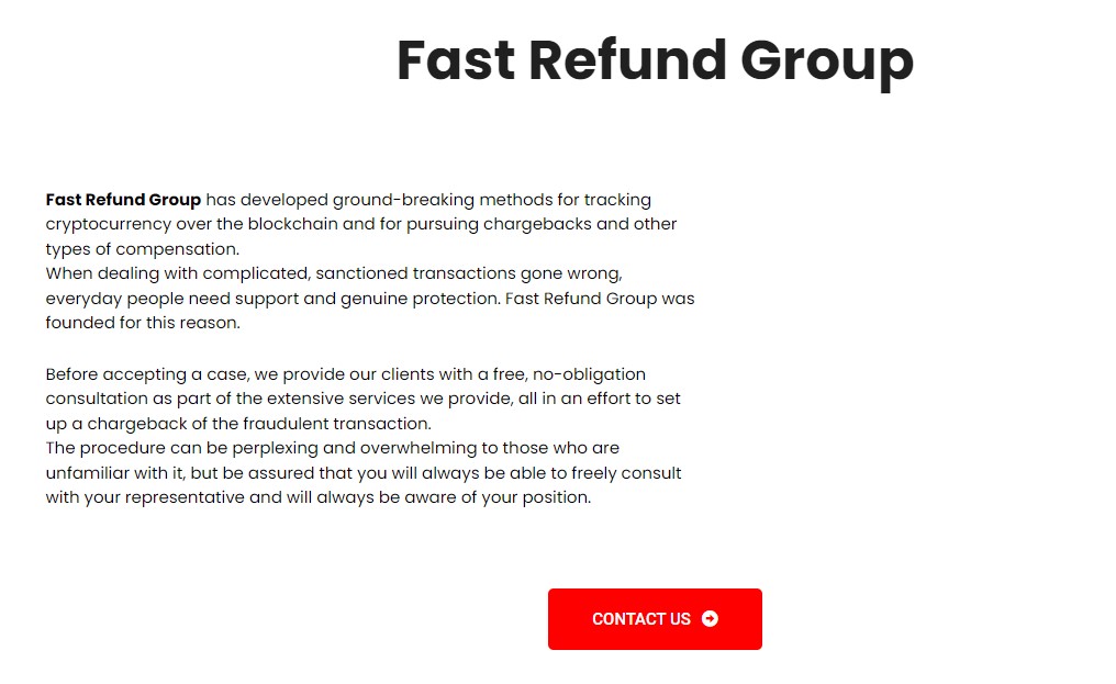 Fast Refund Group Contacts