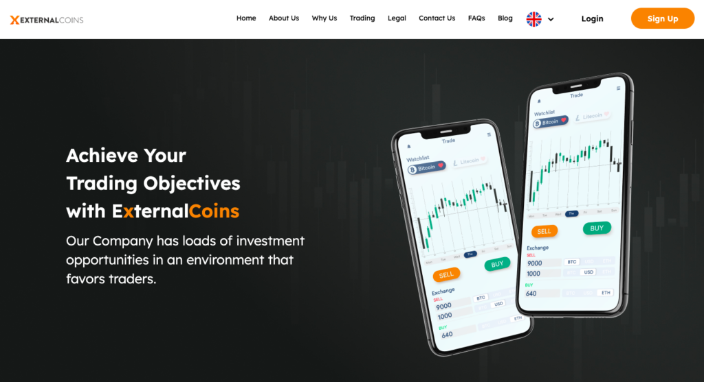 External Coins trading platform