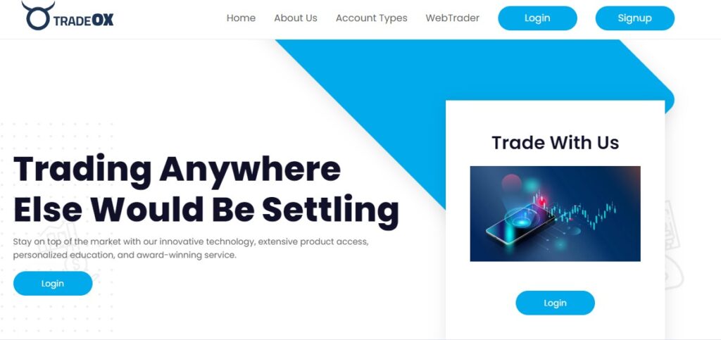 TradeOX Homepage